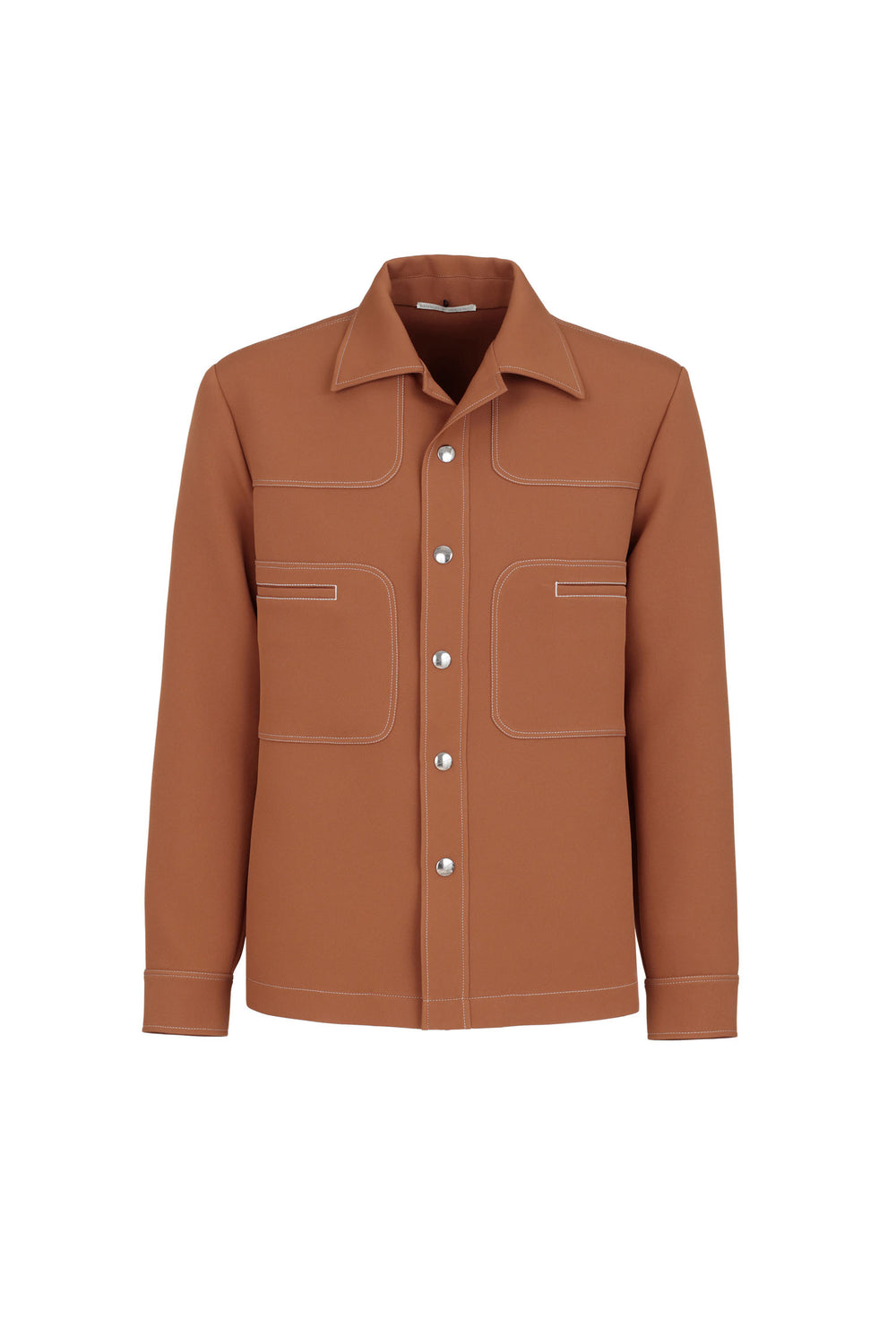 Overshirt With Contrasting Stitching