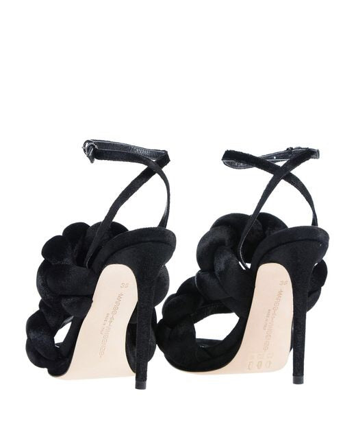 Braided Velvet Sandals