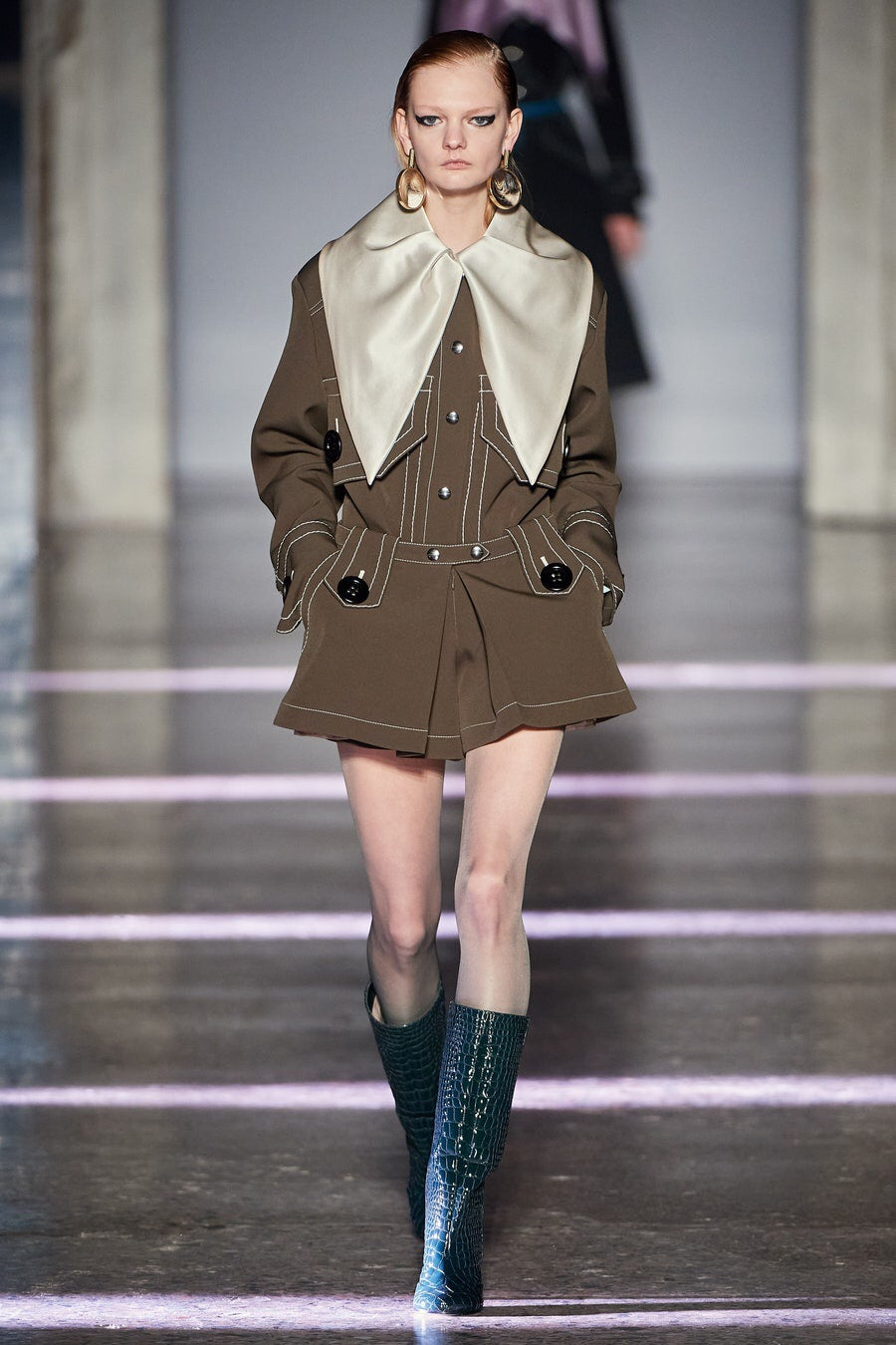 Crêpe Blouse With Silk Collar