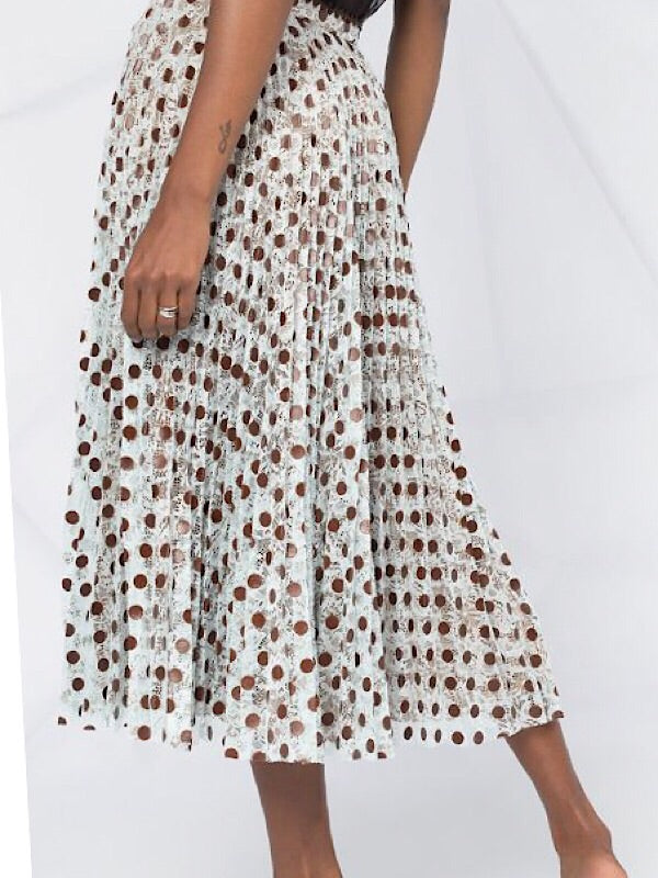 Pleated Midi Skirt