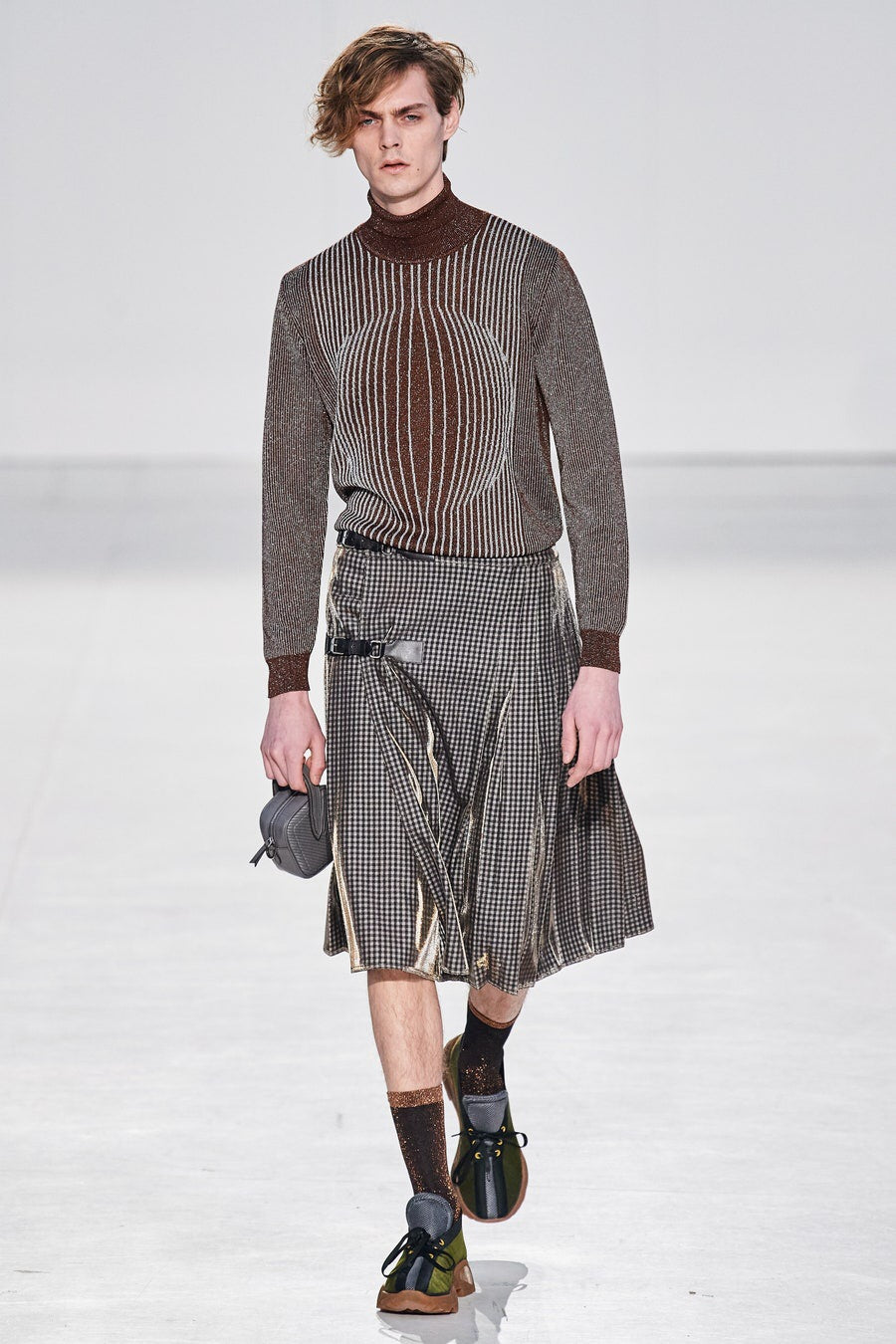 Gingham And Lurex Kilt